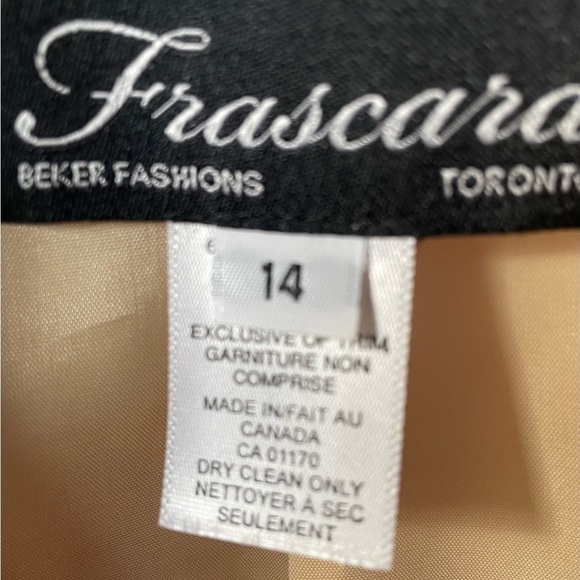 Franscara Beker Toronto tan satin special occasion formal gown & jacket - Picture 9 of 10